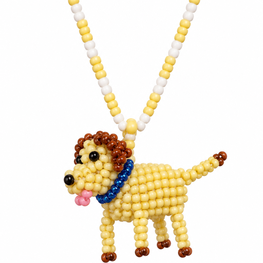 Mini Perritos Beaded Necklace