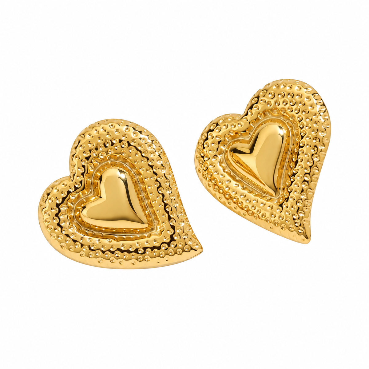 Aretes Corazones Funky