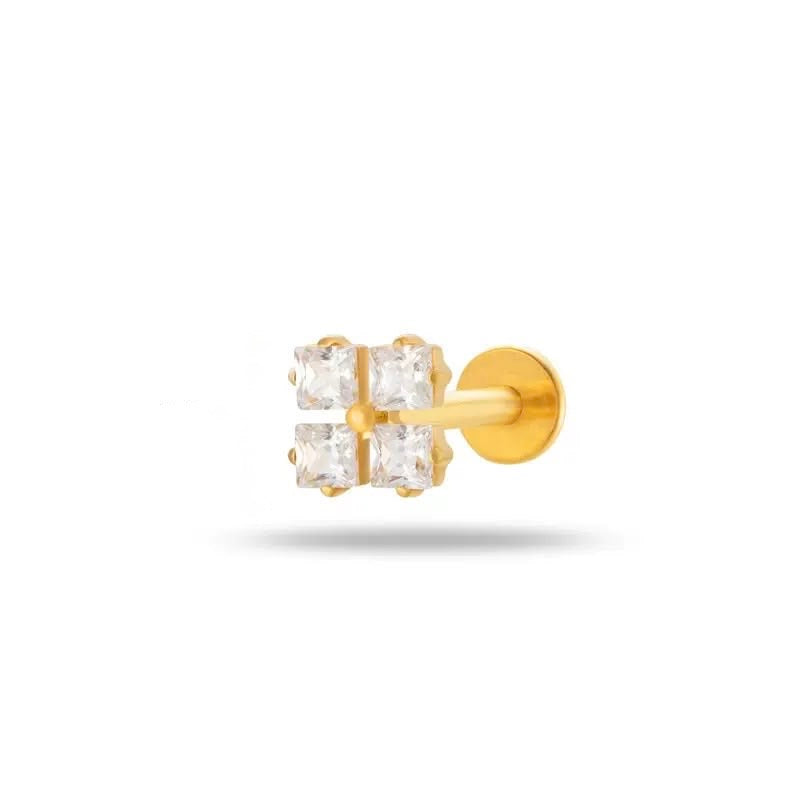Piercing Cuadrado Cristales