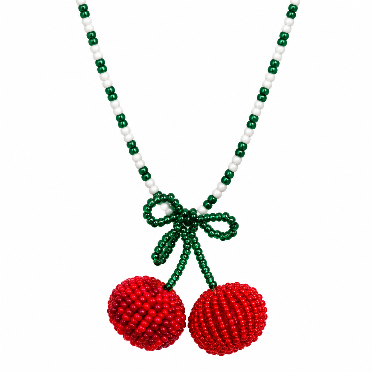 Cherry Very Beaded Necklace
