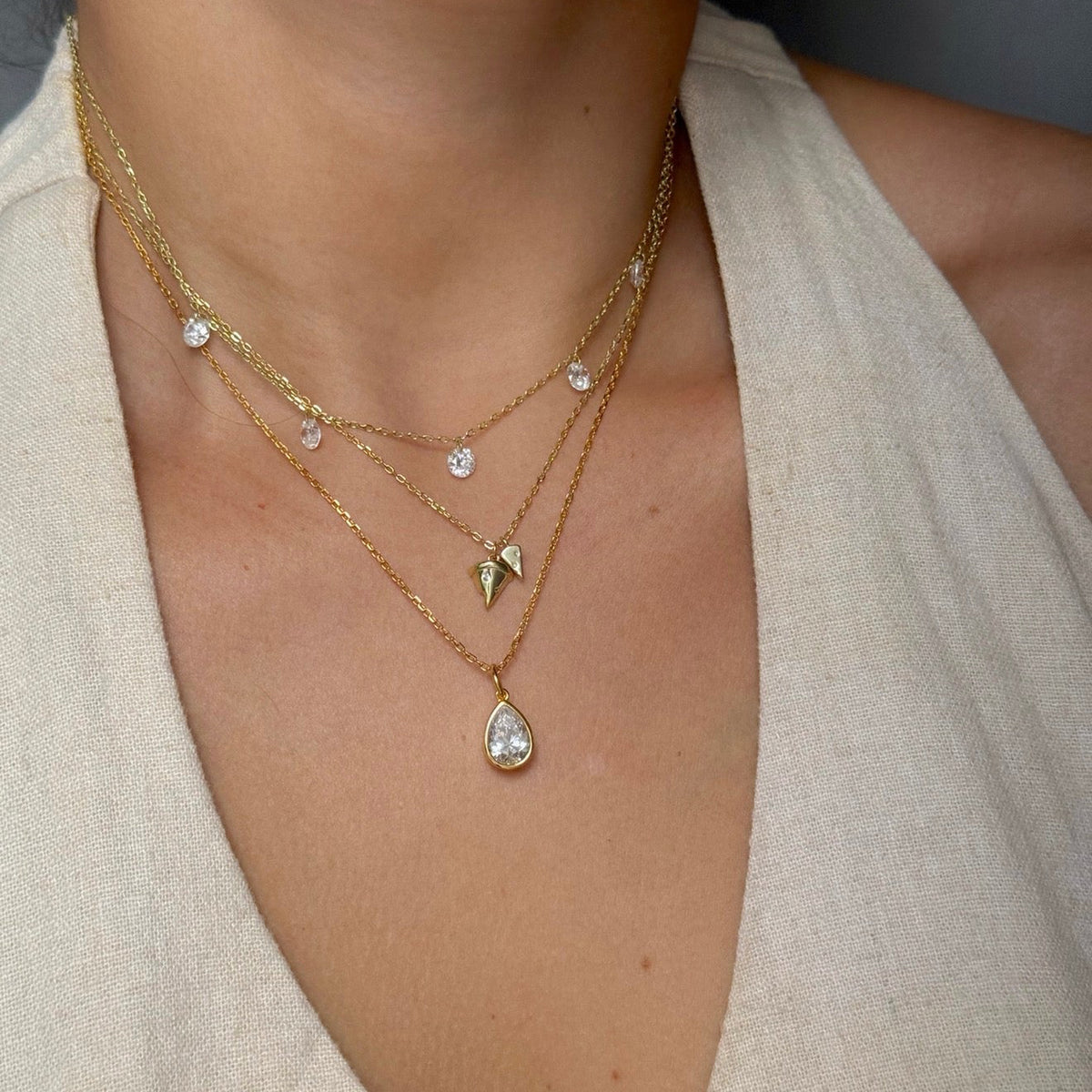 Collar Gotita Diamante