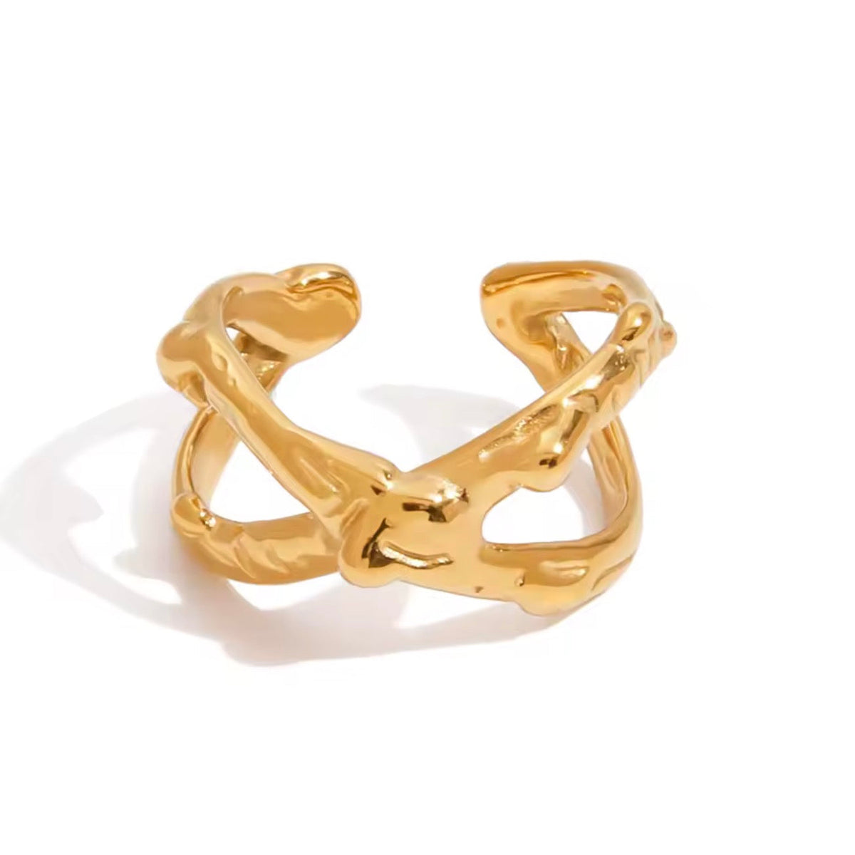 Golden Twig Ring