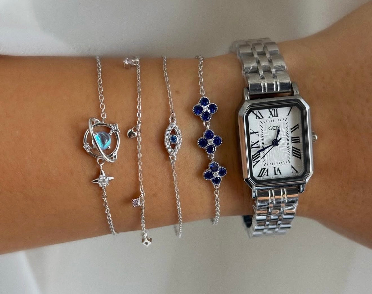 Pulsera Ojo Turco Plata