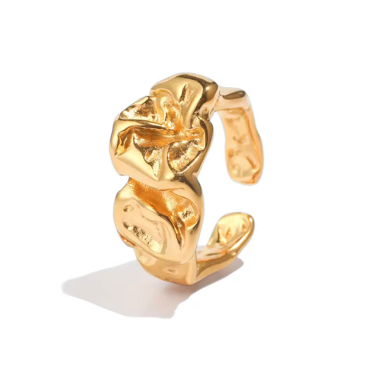 Anillo Paperwrap Dorado