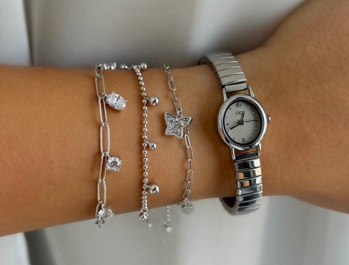 Links & Diamonds Bracelet
