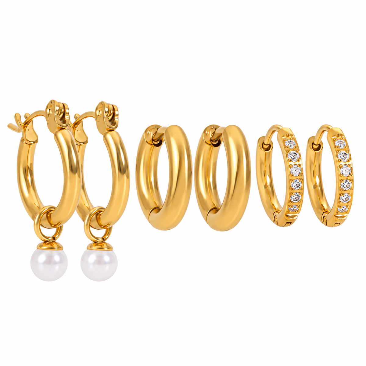 Aretes Trio Set