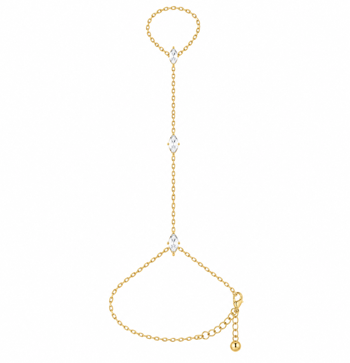 Crystal Petals Handchain