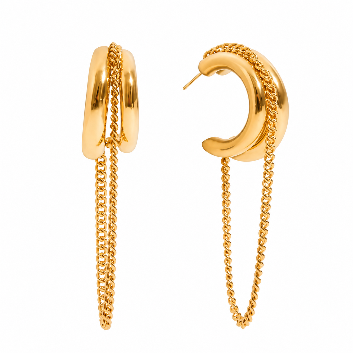Aura Chain Hoops