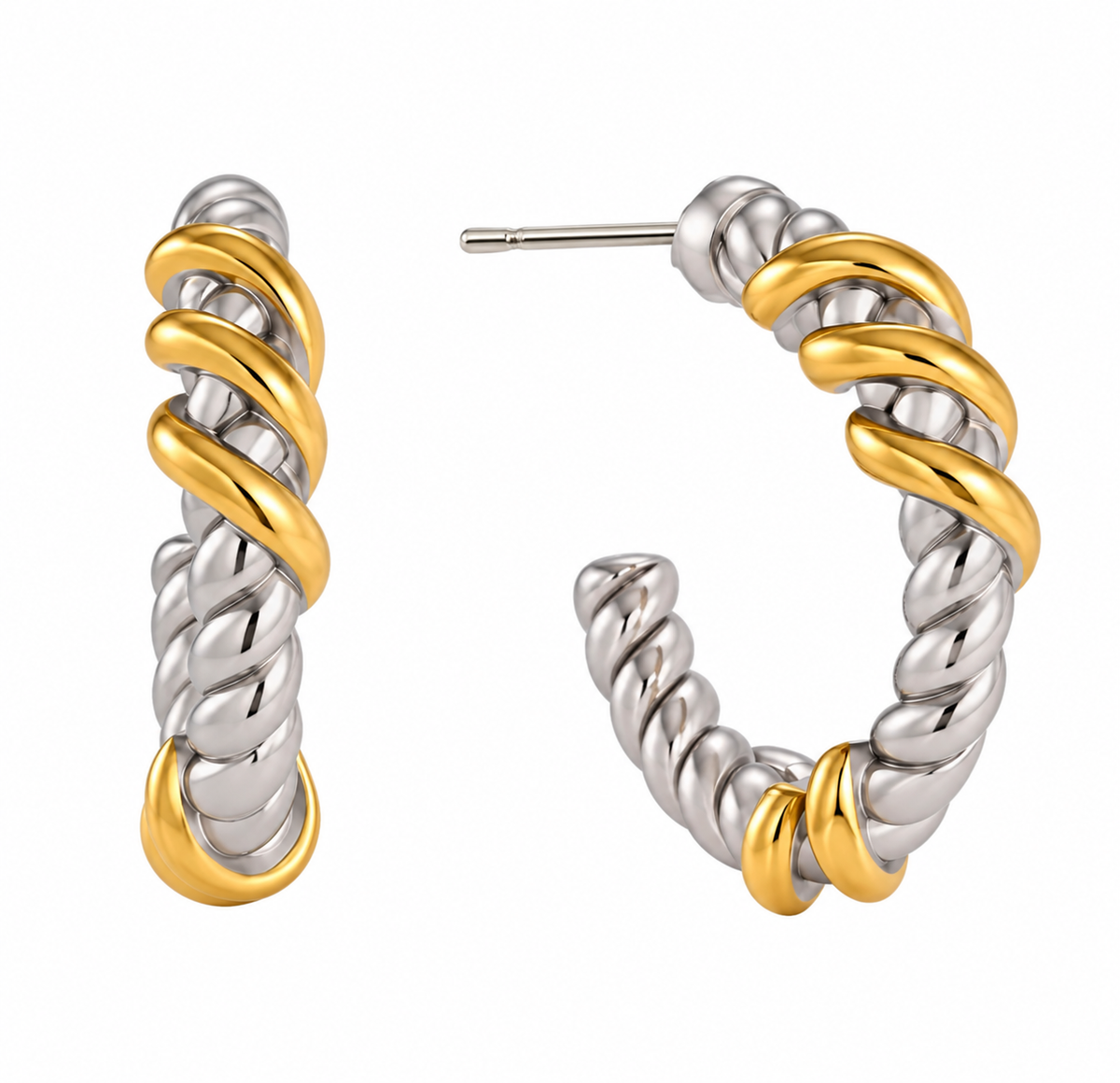 Braid Bicolor Hoops