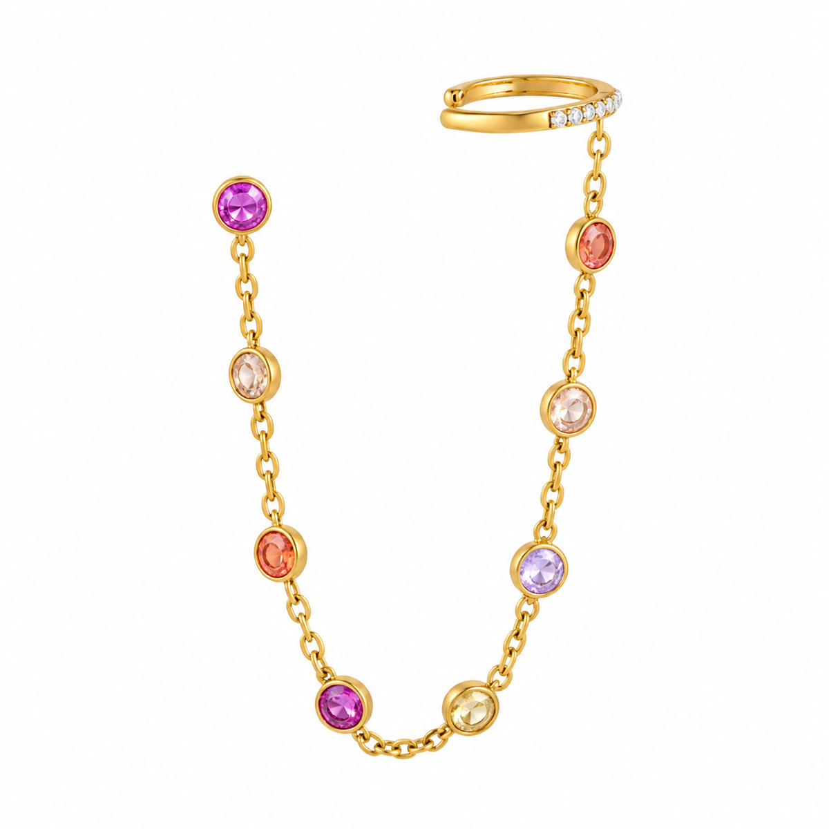 Colores Ear Cuff Chain