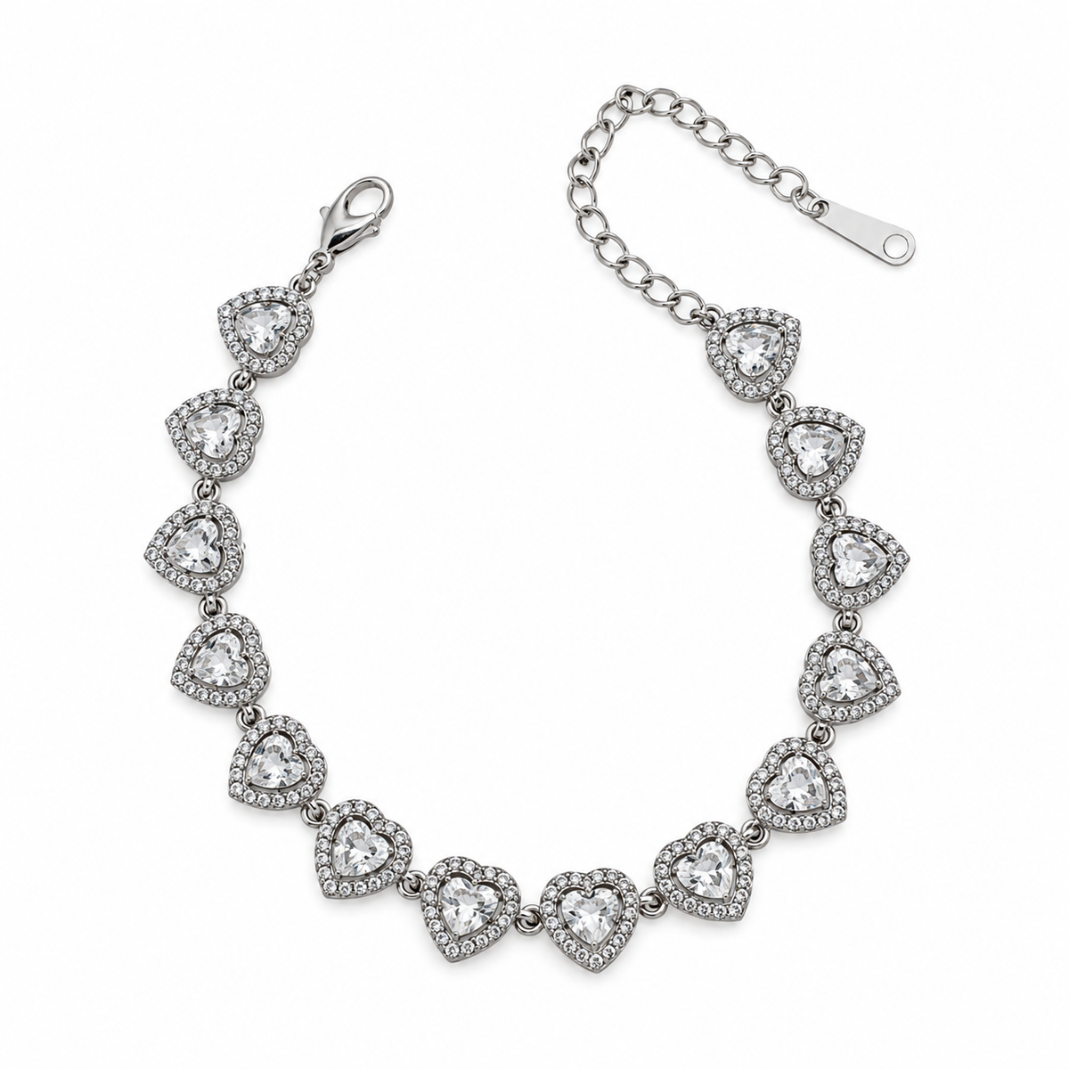 Corazones de Zirconia Brazalete