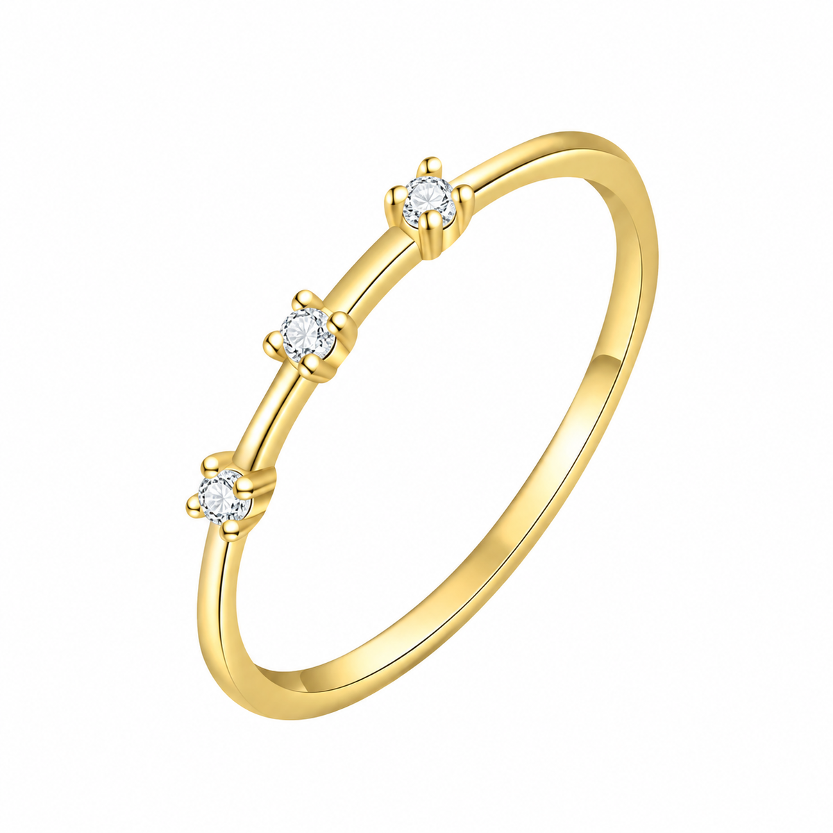 Anillo Trío de Zirconias