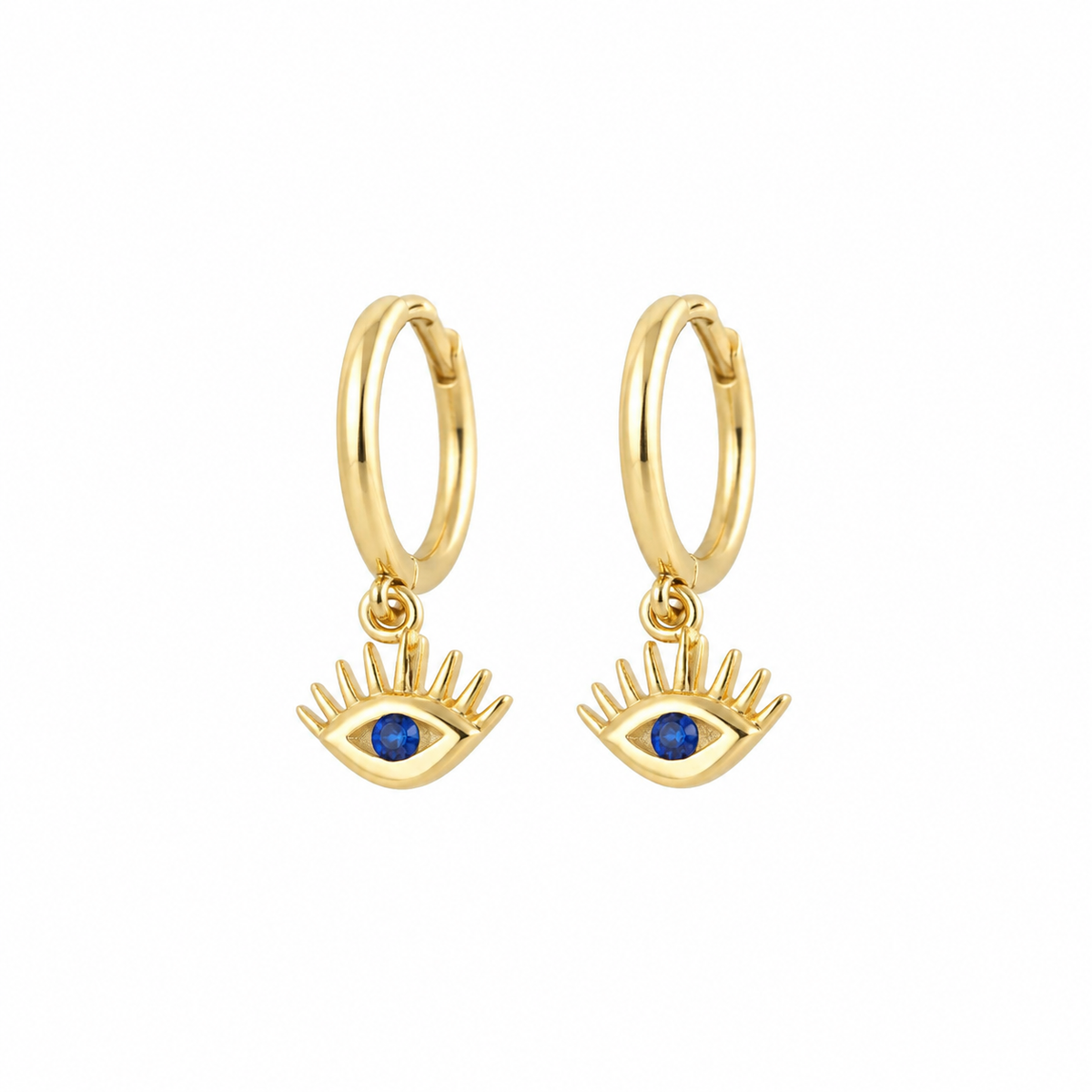 Argollas Evil Eye Lashes