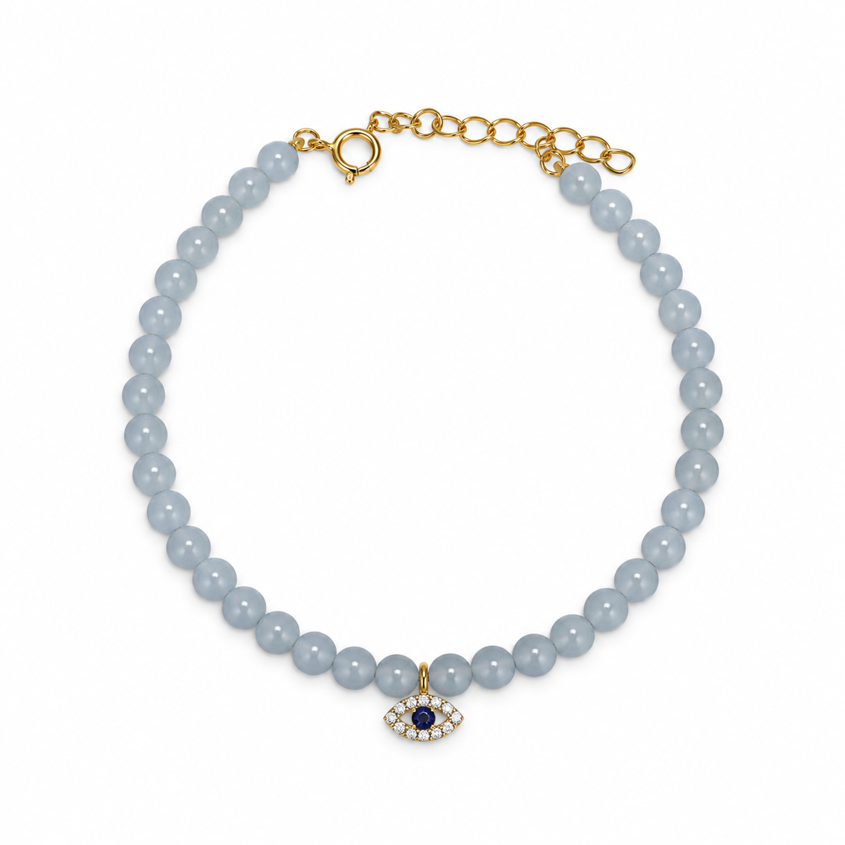 Evil Eye Agua Bracelet