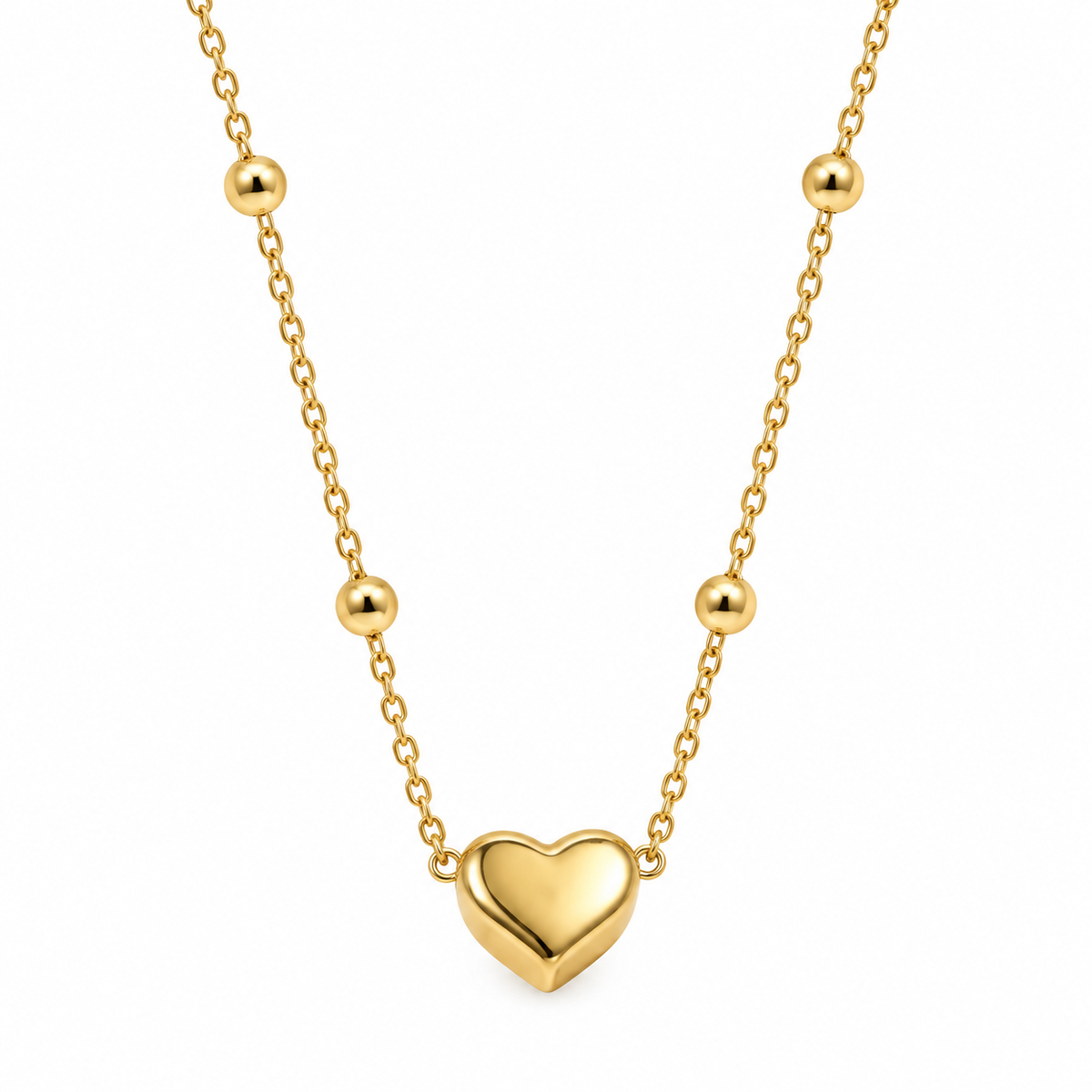 Tobillera Bolitas Corazón