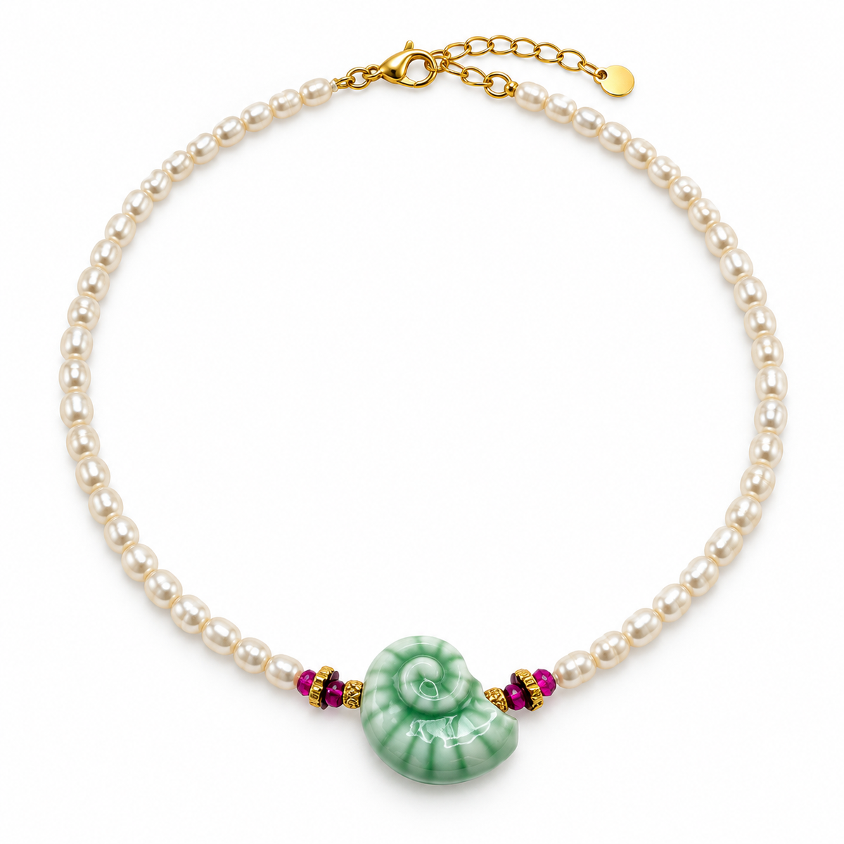 Collar Corto Beads Caracol
