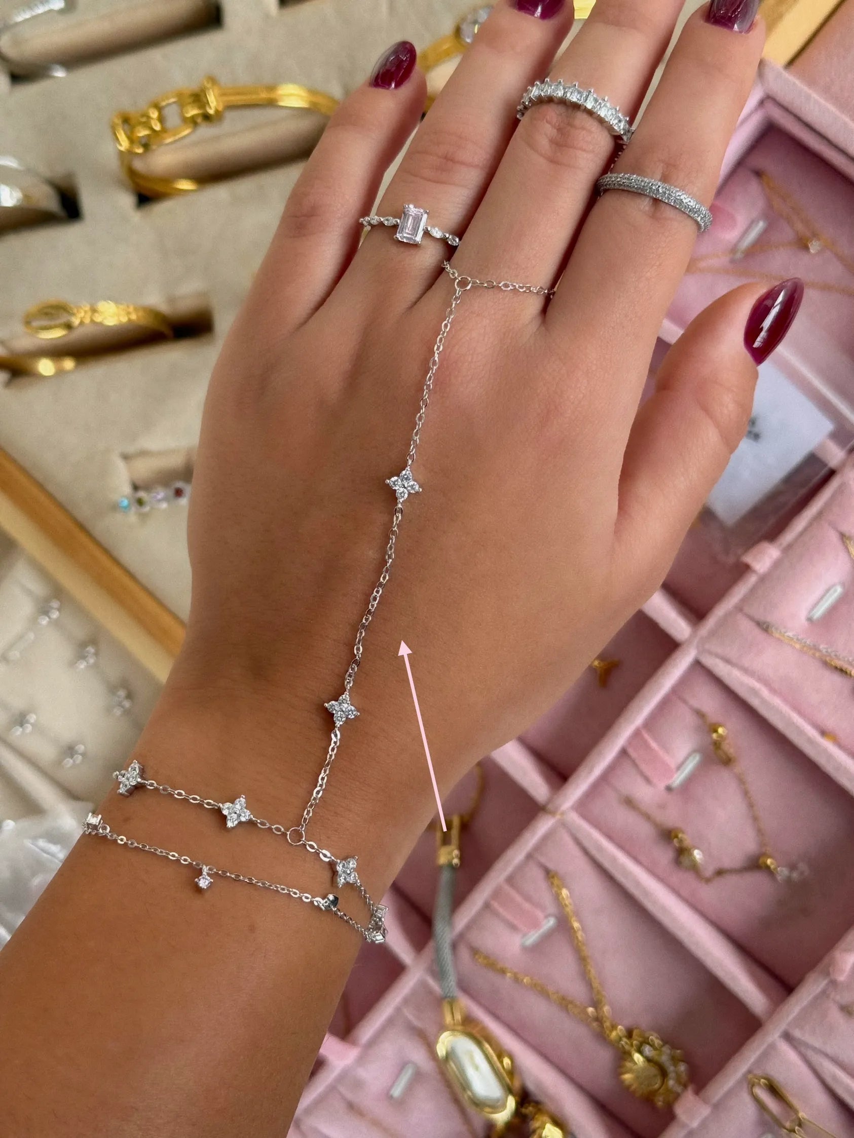 Handchain Silver Florcitas