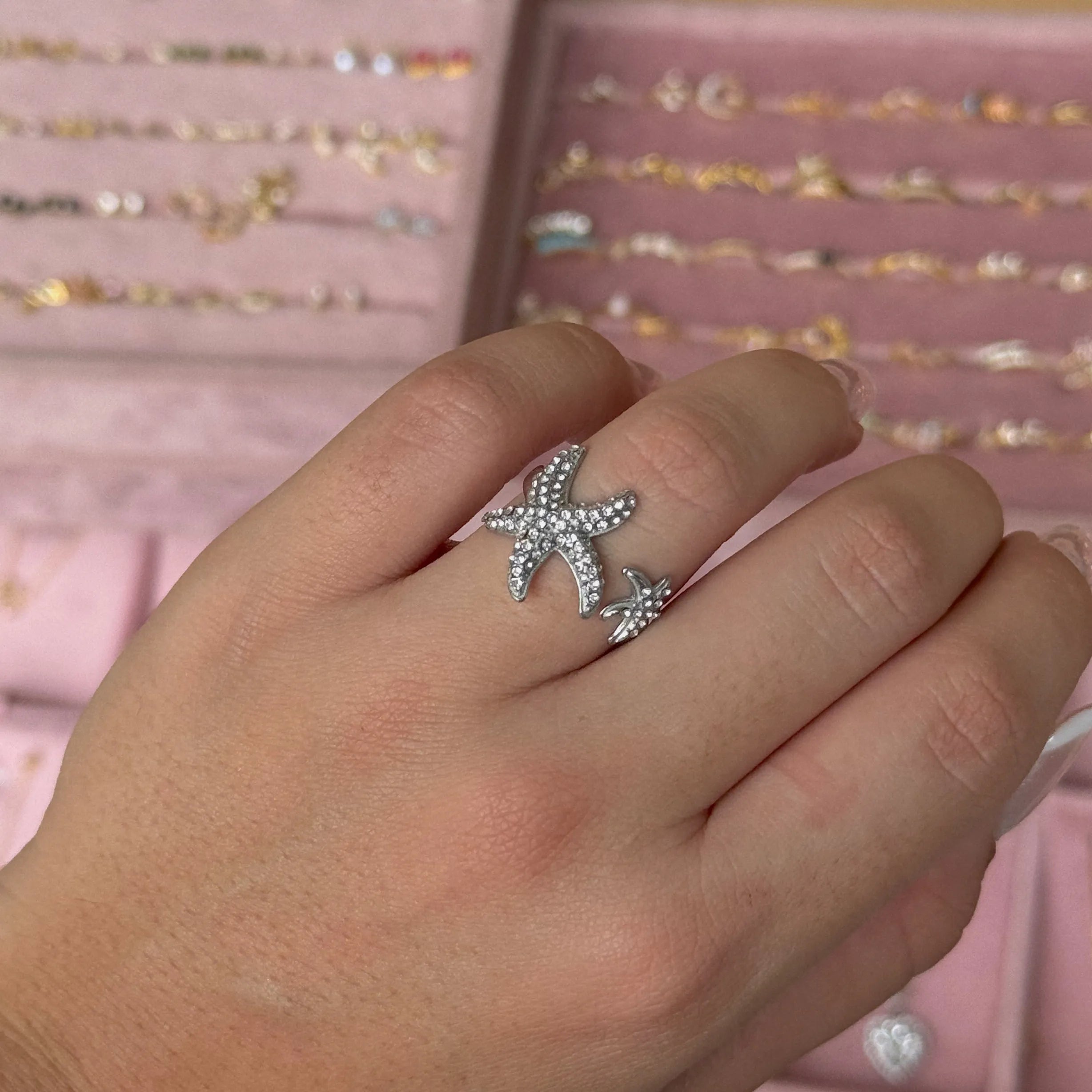 Starfish Silver Ring