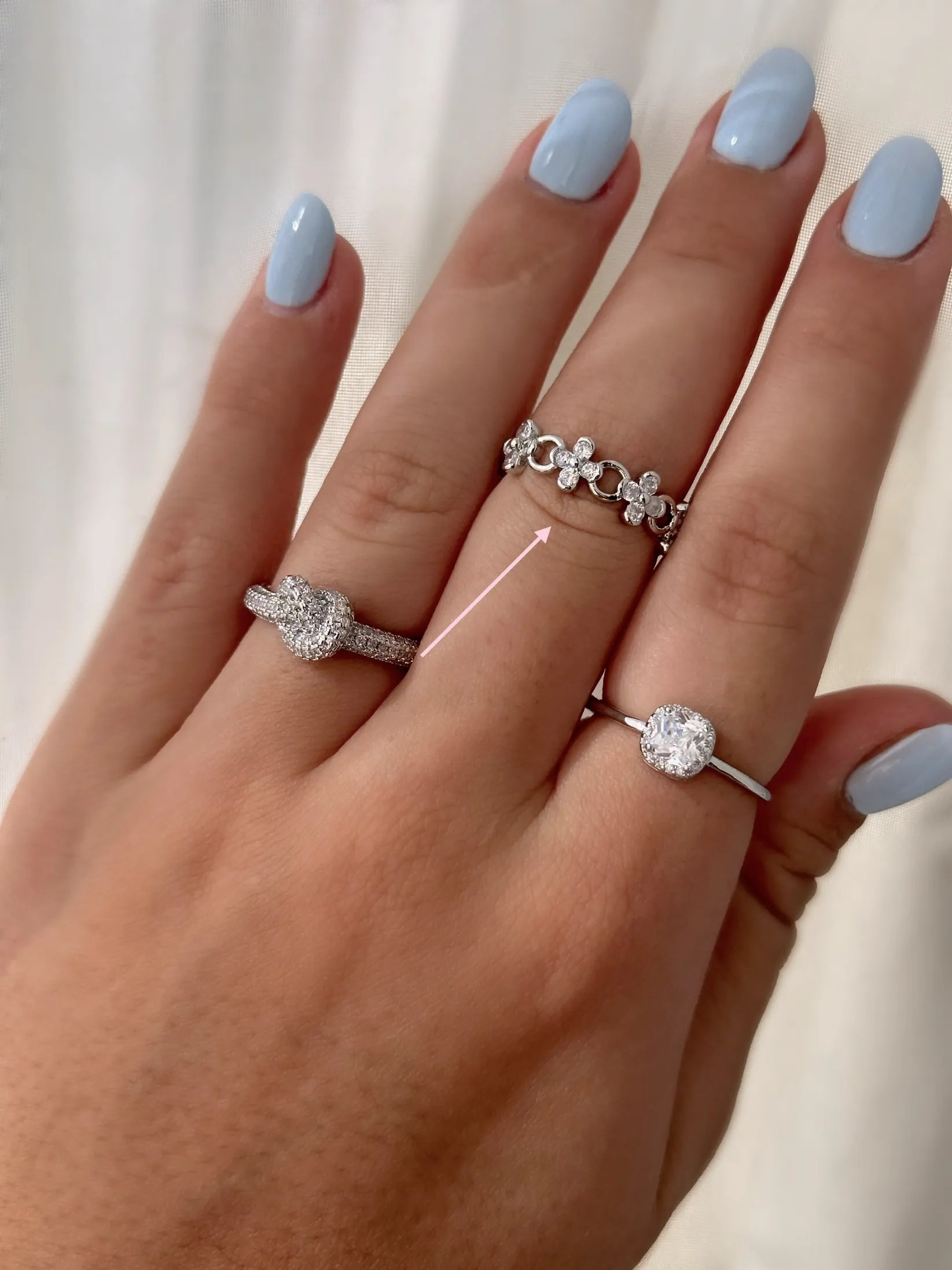 Flores Silver Ring